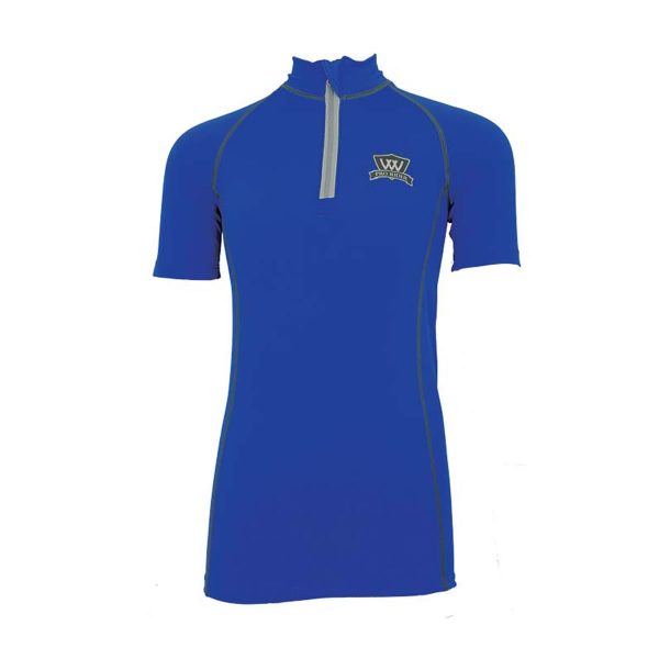 Woof Wear Young Rider Short Sleeve Shirt - Electric Blue